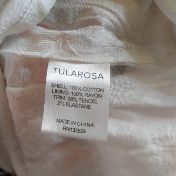 Tularosa Strapless Embroidered Ruffle Dress Size XS - Picture 10 of 15